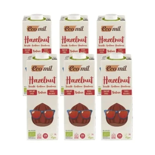 Ecomil Hazelnoot Natuur, 6x1 Liter