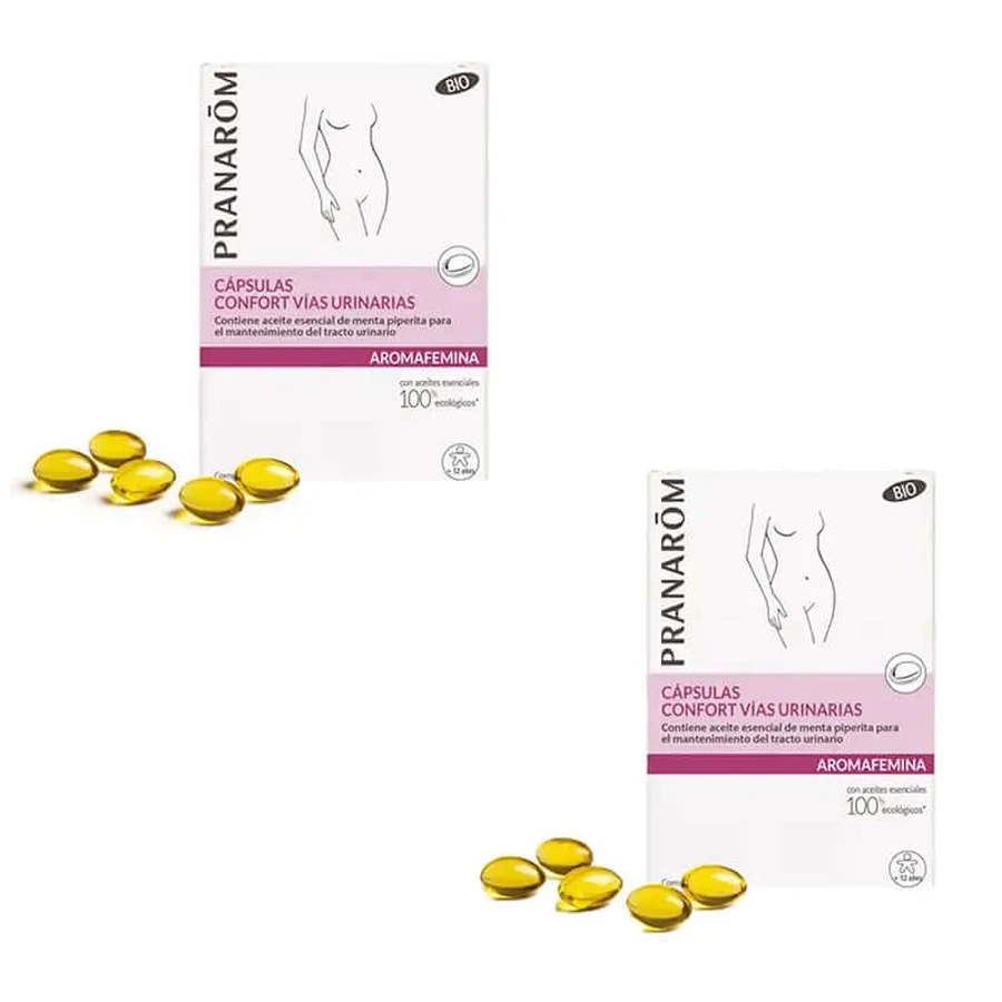 Pranarôm Aromafemina Confort Vias Urinarias Bio, 2X30 Cápsulas