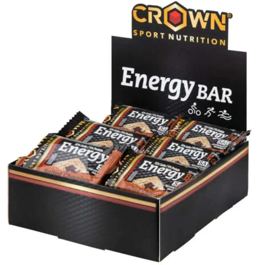 Crown Sport Nutrition Energy Bar Ciocolată sărată , 12 x 60 grame