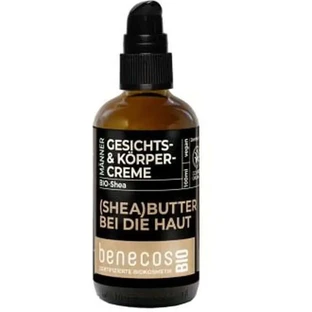 Benecos Mannen Gezicht-lichaamscrème Sheaboter 100Ml. Bio