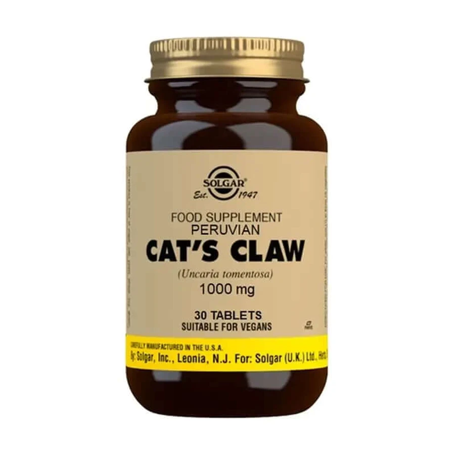 Solgar Cat's Claw 1000 mg. 30 tabletten