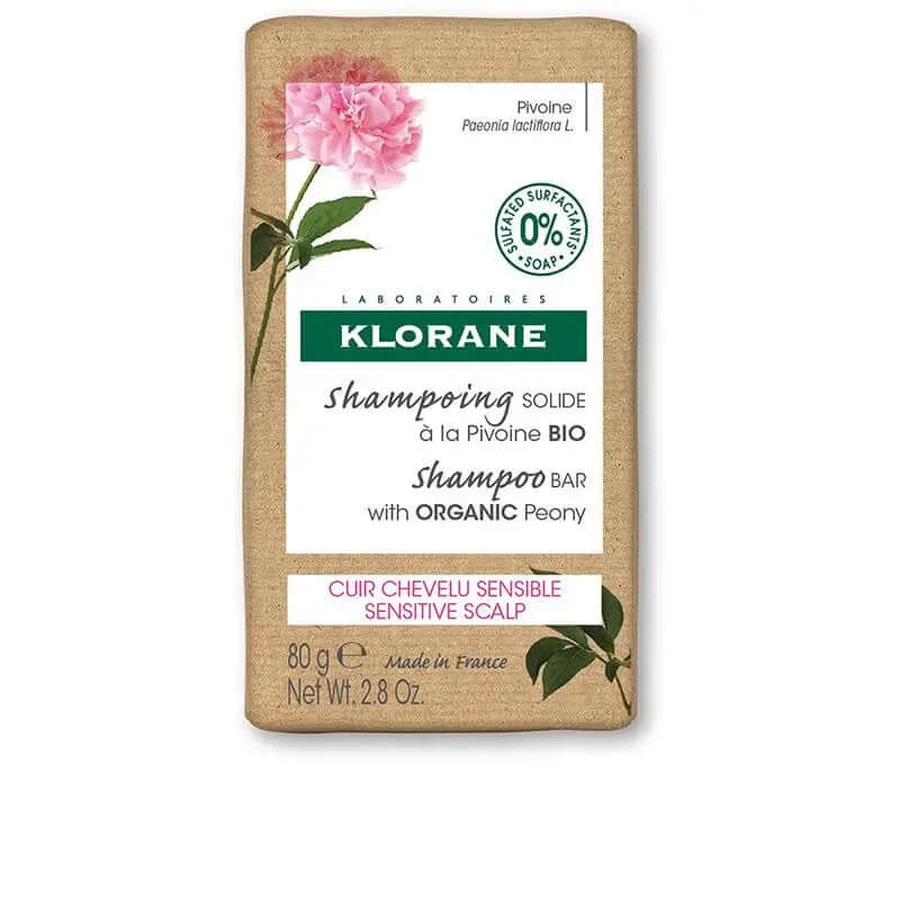 Klorane Pfingstrose Sensitive Scalp Solid Shampoo , 80 gr