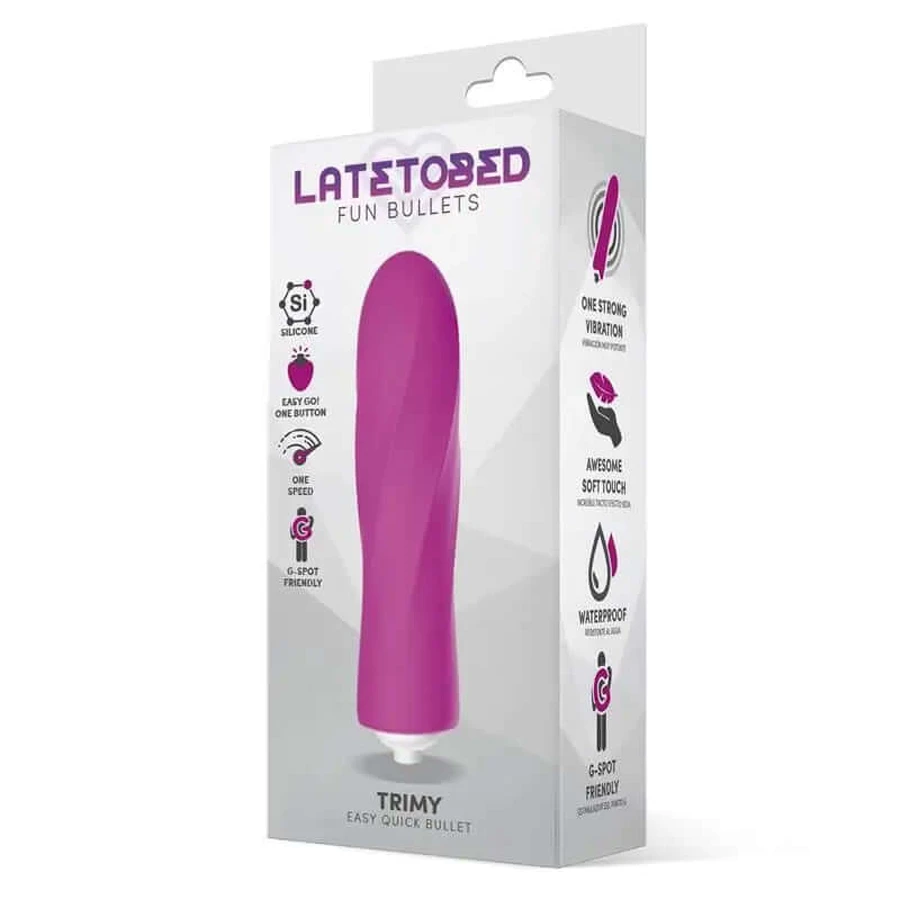 Latetobed Vibrating Bullet Easy Quick Silicone Pink