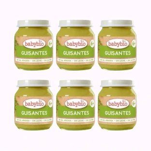 Babybio Erbsen, Packung 6 x 130 gr.