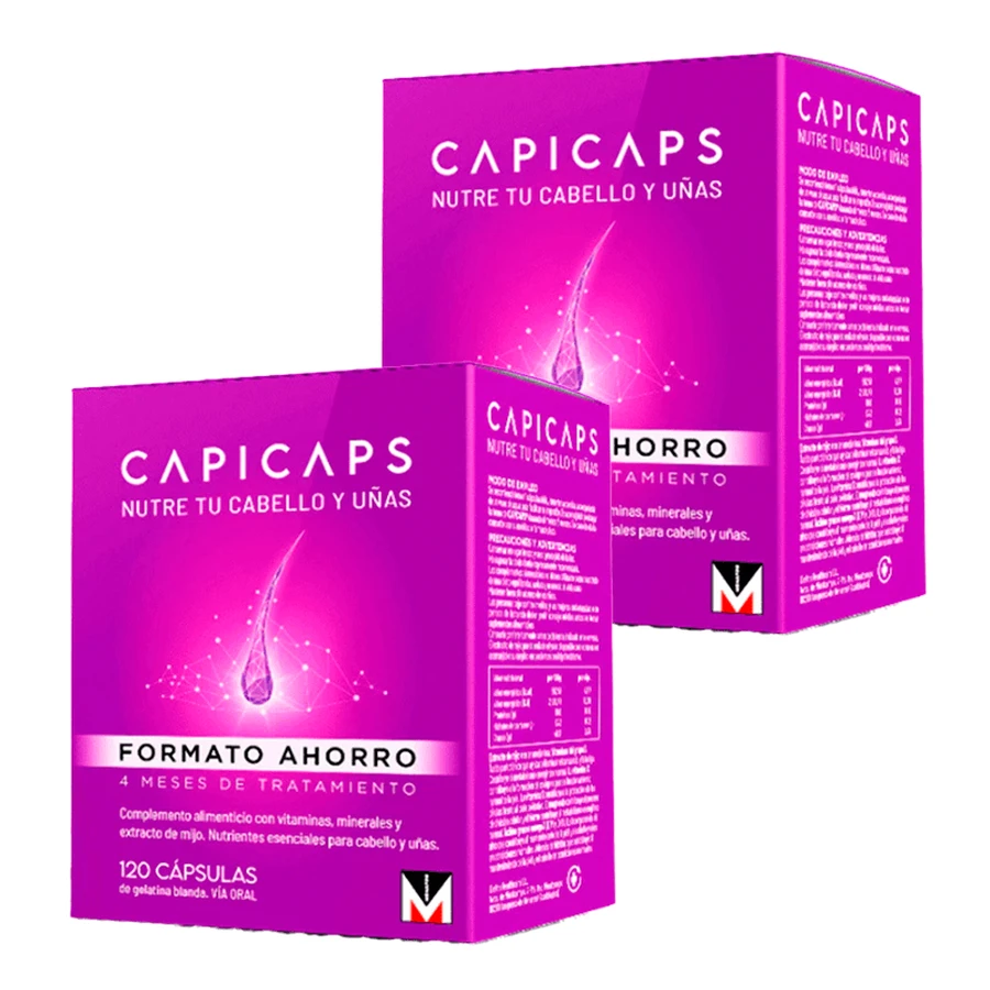Capicaps Duplo Cheveux et Ongles, 2 x 120 gélules