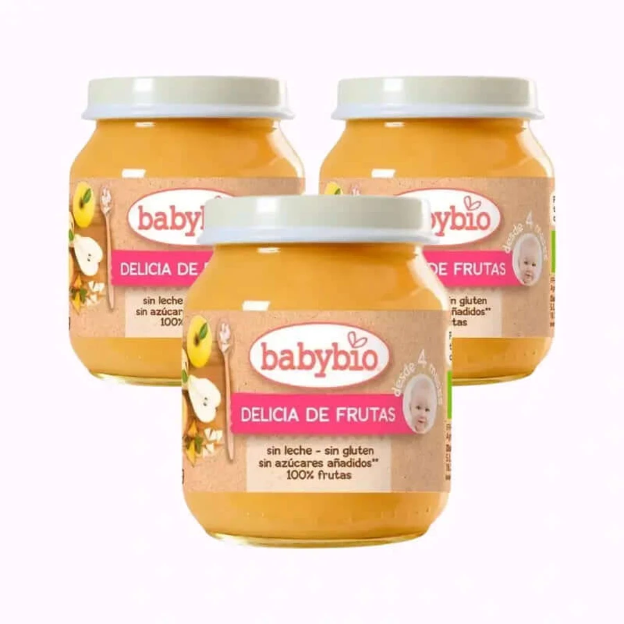 Babybio Fruchtgenuss, Packung 3 x 130 gr.