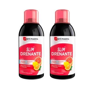 Forté Pharma Duplo Slim Drainage Citrus Smaak, 2 x 500 ml