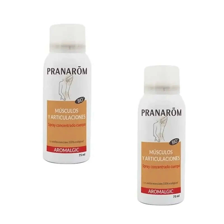 Pranarôm Aromalgic Spray Concentrate Muscles And Joints Bio, 2X75 Ml