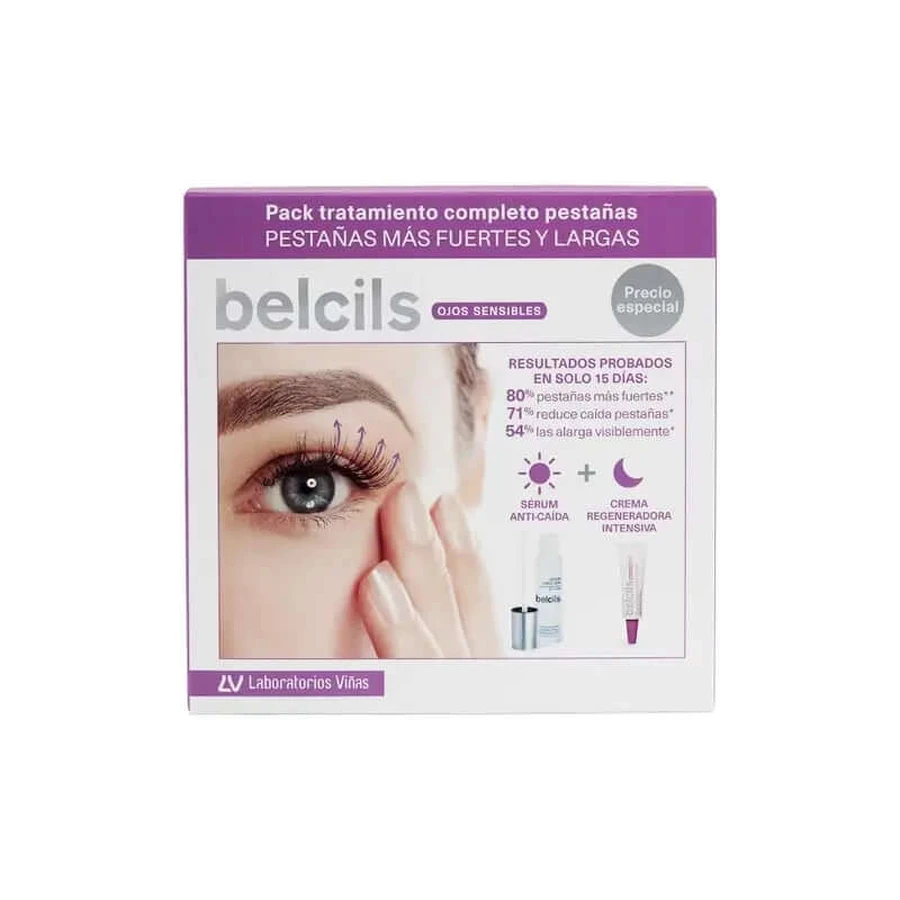 Belcils Komplettpaket für die Wimpernbehandlung Anti-Haarausfall-Serum & Intensive Regenerationscreme