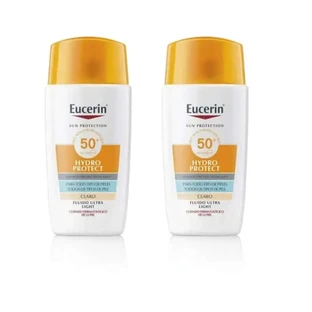 Eucerin Sun Sun Face Hydro Protect Fluid SPF50+Tinted Light, 2x50 ml