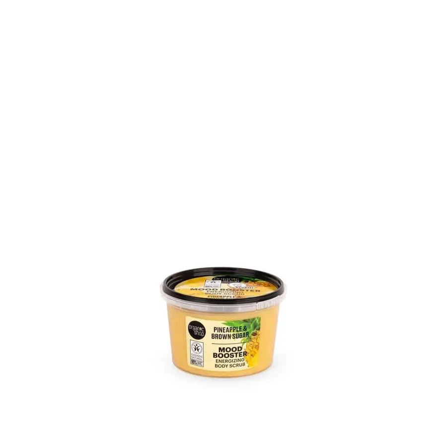 Organic Shop Energiegevende Lichaamsscrub met Ananas en Bruine Suiker Mood Booster, 250 ml
