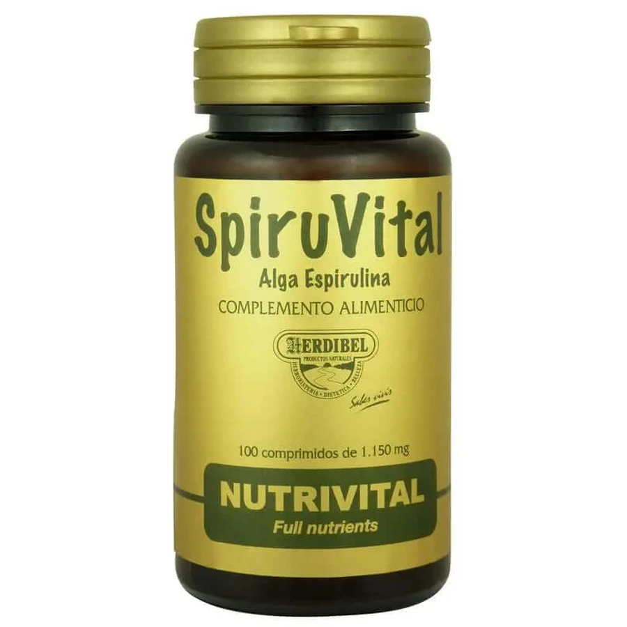 Herdibel Spiruvital Spiruline, 100 Comprimés de 1000 Mg