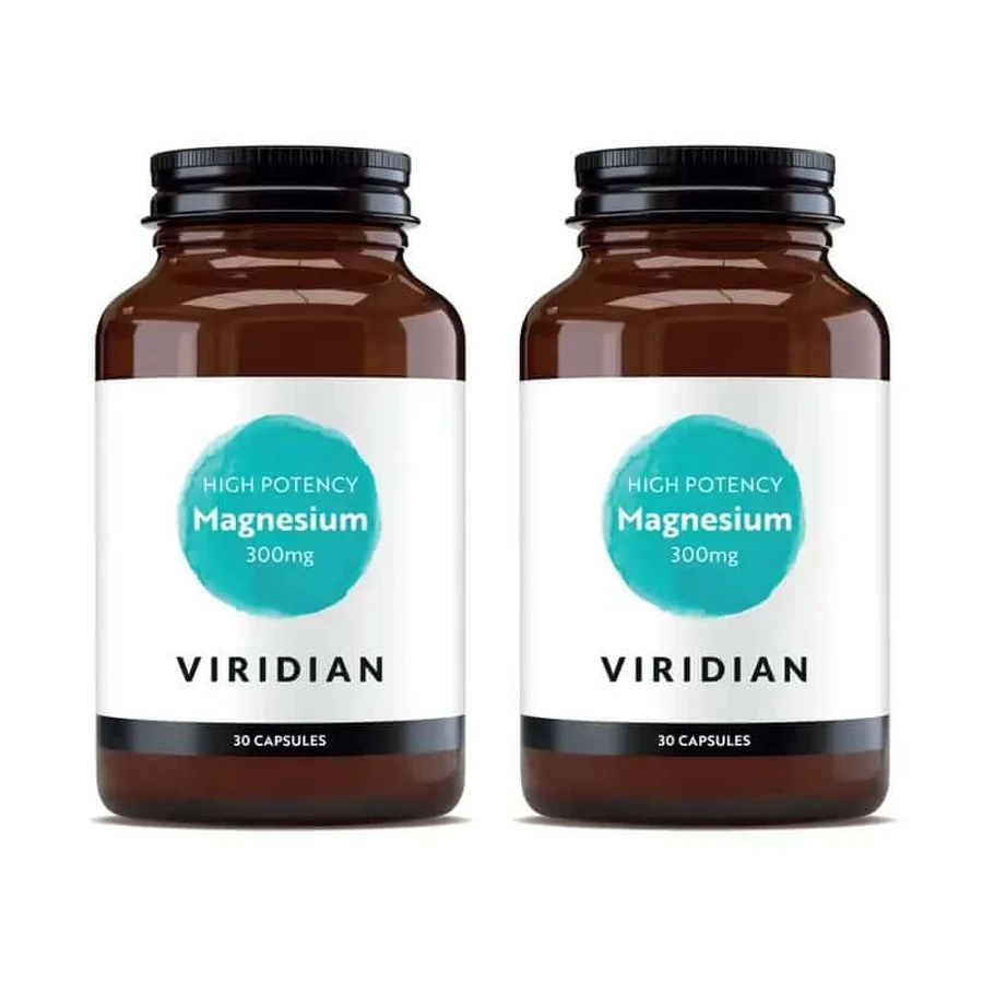 Viridian Magnesium Hoog Potent 300Mg, 2X30Cap.Veg