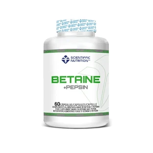Scientiffic Nutrition Betaine +Pepsin, 60 capsulas