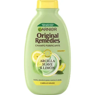 Garnier Original Remedies Sanfte Tonerde & Zitrone Shampoo für fettiges Haar - 300 Ml