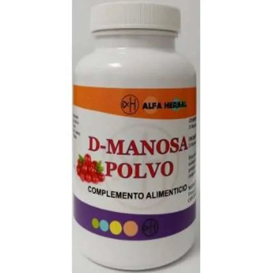 Alpha Herbal D-Mannose 125Gr. Veganistisch