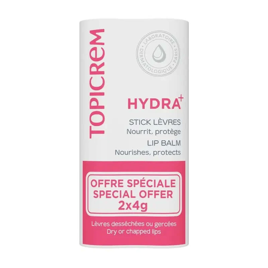 Pack Topicrem Baume à lèvres Topicrem Duo H+, 2x4 g