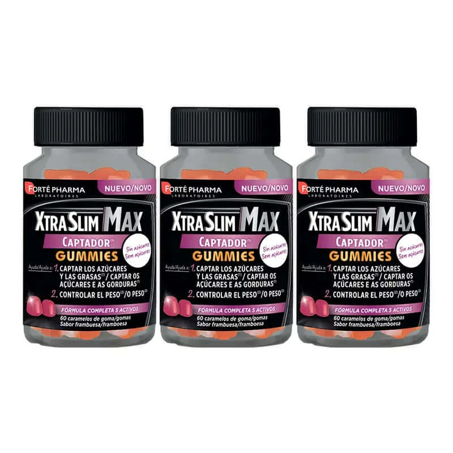 Forté Pharma Triplo Xtraslim Max Captador Gumm, 3 x 60 Eenheden