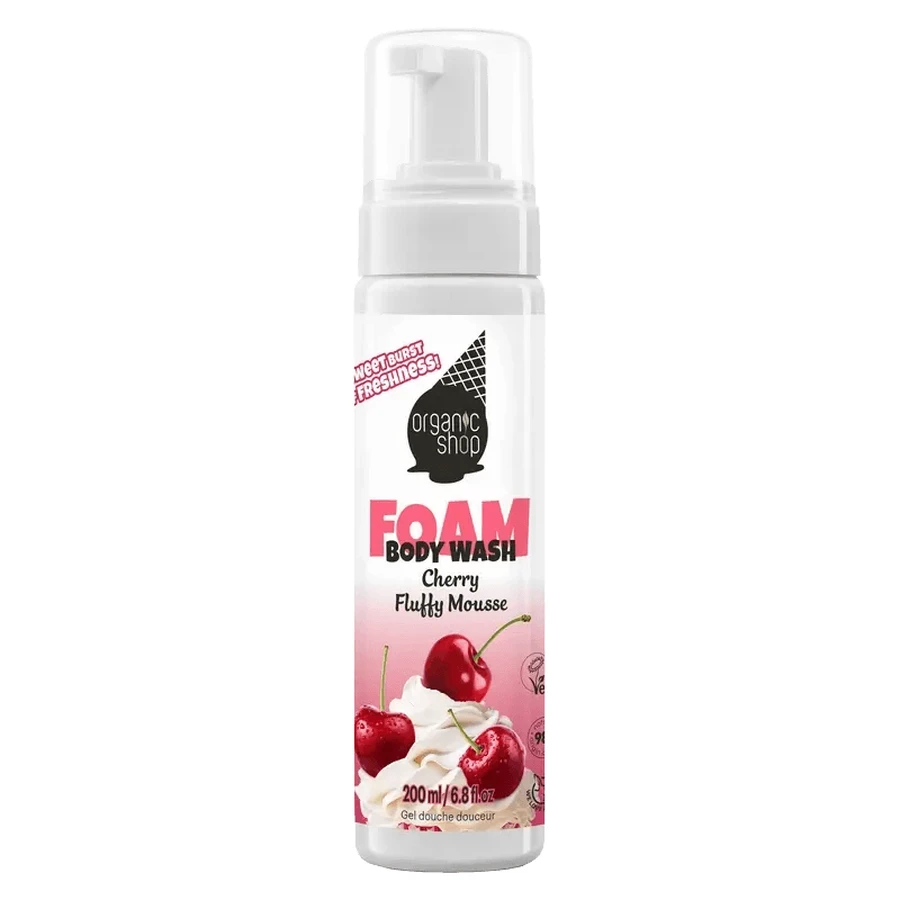 Organic Shop Ogs Ice Cherry Mousse Foaming Shower Gel , 200 ml
