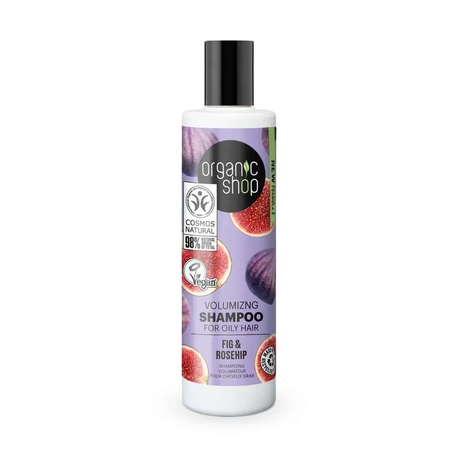 Skin Super Good Champú Voluminizador Para Cabello Graso Higo Y Escaramujo De Organic Shop, 280 Ml