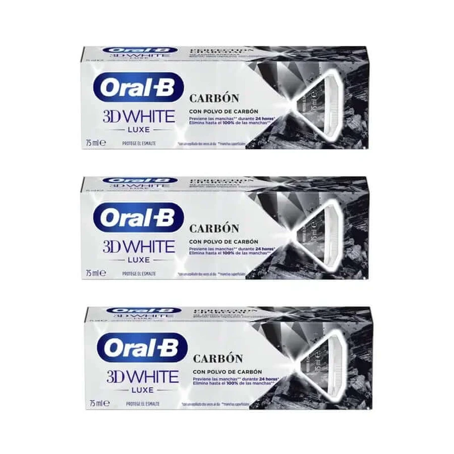 Oral-B Houtskool Tandpasta , 3X75 Ml