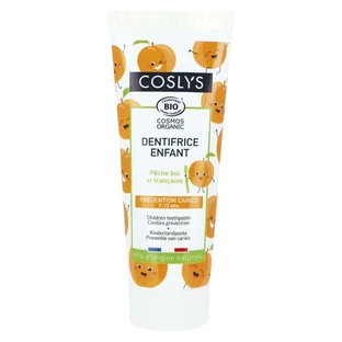 Dentifrice Coslys Peach pour les enfants de 7 à 12 ans, 100 grammes