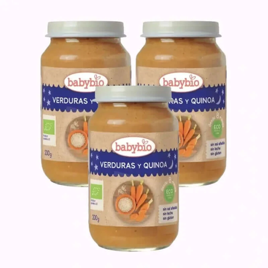 Babybio Traditional Quinoa Menu, Pack 3 x 200 grams