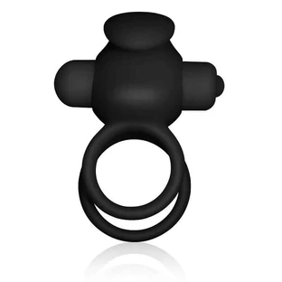 Lovetoy Power Clit Duo Double Vibrating Ring Black