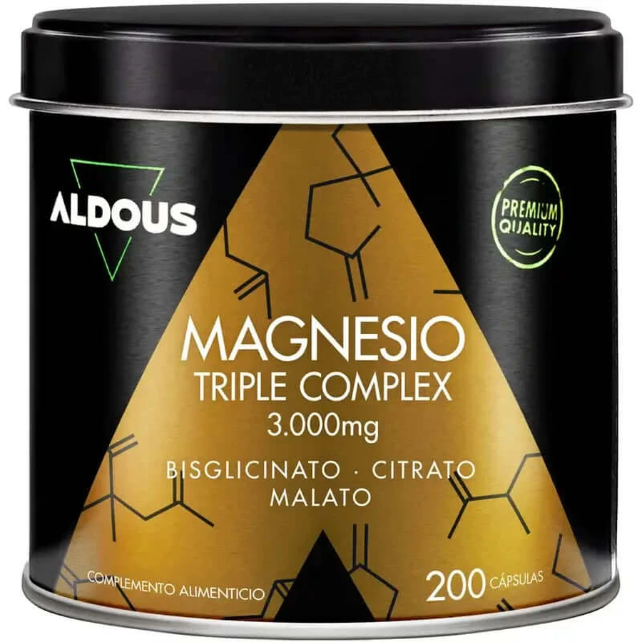 Aldous Bio Magnesium Complex Triple 3000Mg, 200 Kapseln