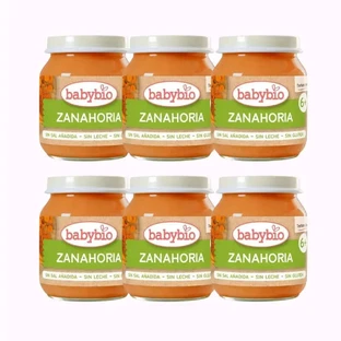 Babybio Karottenglas, Packung 6 x 130 Gramm