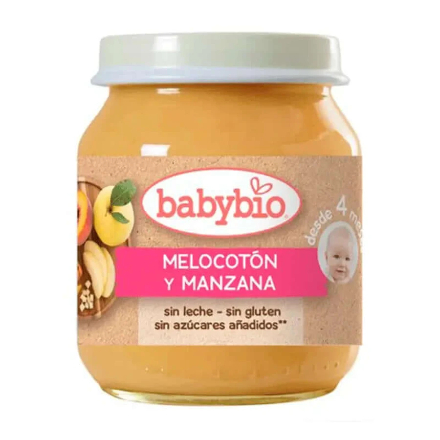 Babybio Pfirsich-Apfel, 130 Gramm