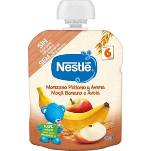 Nestlé Apfel, Banane und Haferflocken Sachet, 90 g