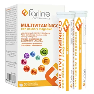 Farline Multivitamine met calcium en magnesium, 30 bruistabletten