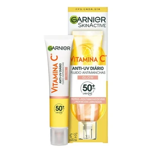 Garnier Vitamin C Flüssigkeit Anti-Uv Flecken täglich Anti-Uv Glow Effekt Fps50+, 40 Ml