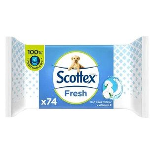 Șervețel igienic Scottex Fresh Wet , 74 unități