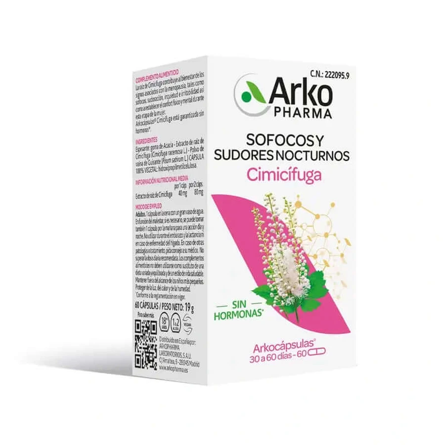 Arkopharma Arkocápsulas Cimicifuga, 60 capsules