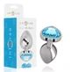 Intense Plug Anal Metal Aluminio Corazón Azul Talla S