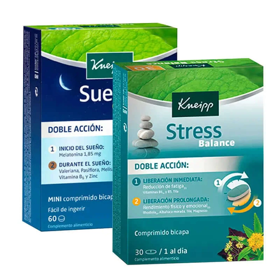 Kneipp Pack Kneipp Sleep Complet, 60 comprimés + Kneipp Stress Balance, 30 comprimés