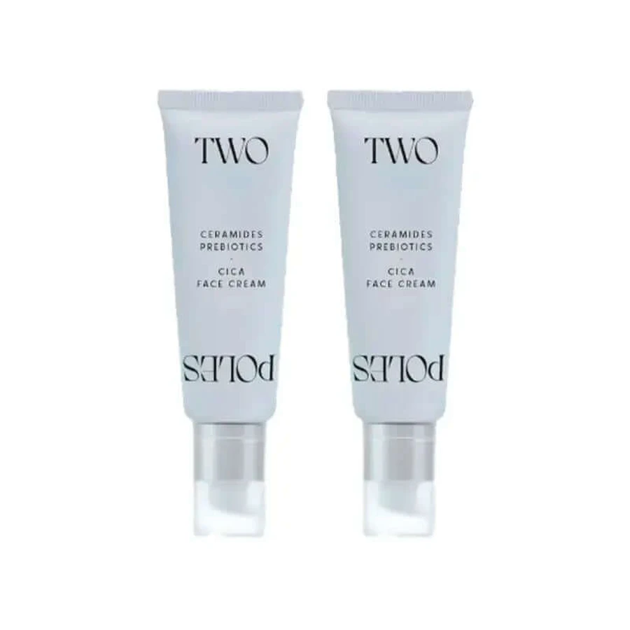 Two Poles Cica Gesichtscreme , Packung 2 x 50 ml