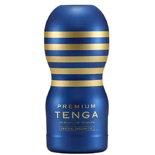 Tenga Premium Air Flow Cup Masturbator Cup Golden Blue