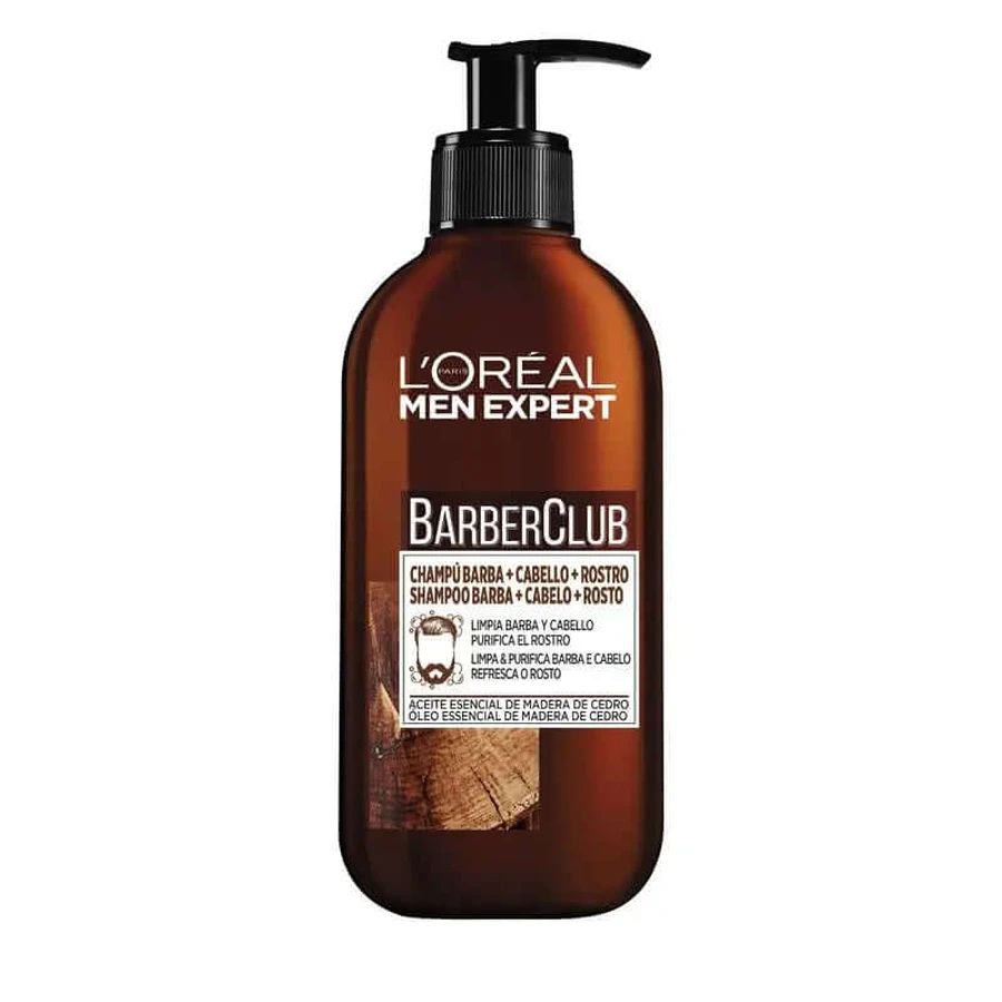 L'Oréal Paris Men Expert Barber Club Shampoo 3 In 1: Bart + Haar + Gesicht 200 Ml