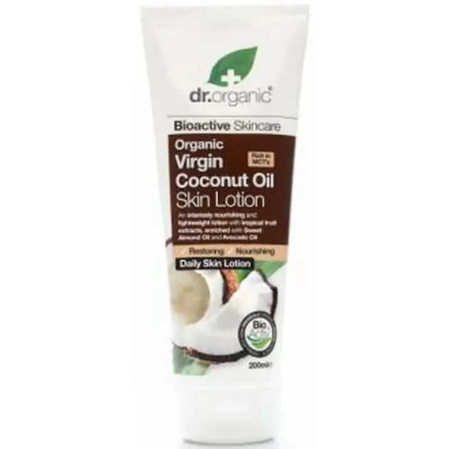 Loțiune de corp cu ulei de nucă de cocos organică Dr. Organic 200Ml