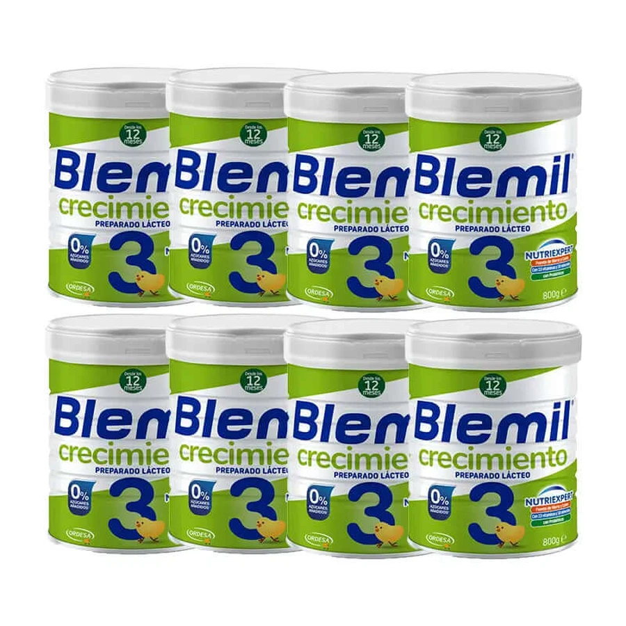 Blemil Plus 3 Wachstum 0% Zucker, 8x800 gr.