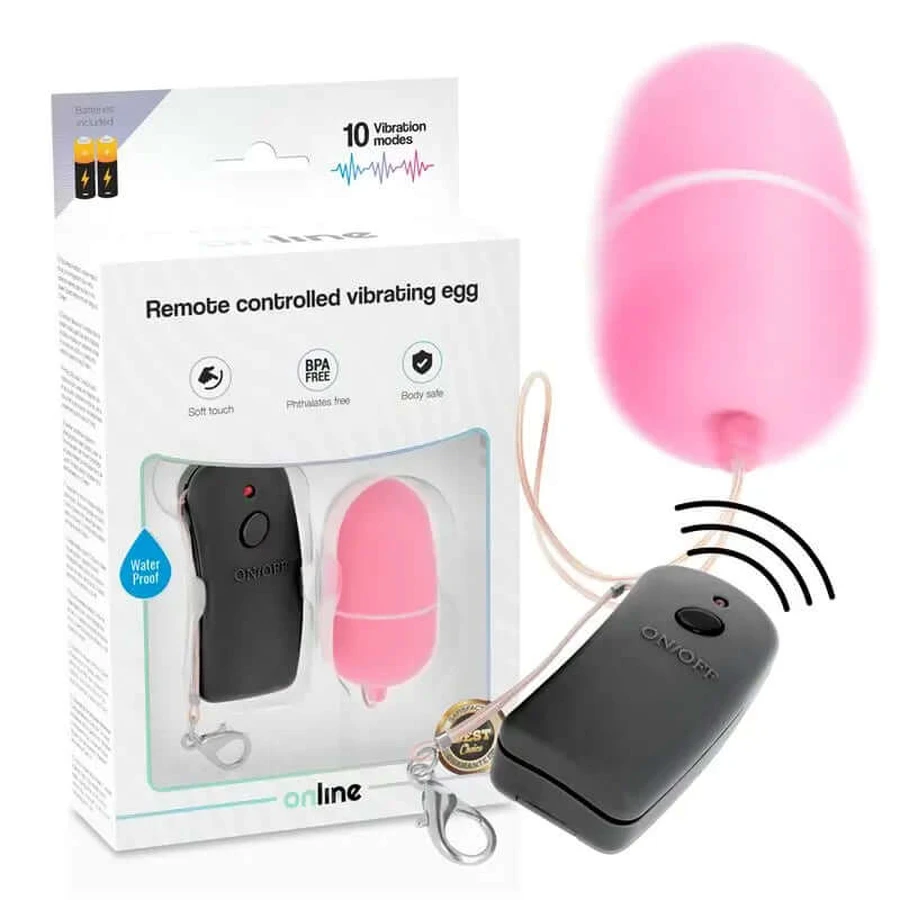Online Vibrerend Ei met Afstandsbediening - Roze