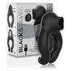 Black&Silver - Inel vibrator din silicon cu 3 motoare reîncărcabile Negru