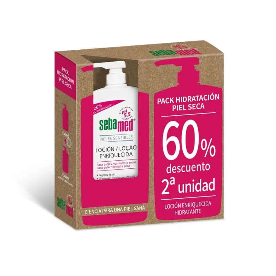 Sebamed Pack Body Lotion , 750 ml 2e stuk met 60% korting