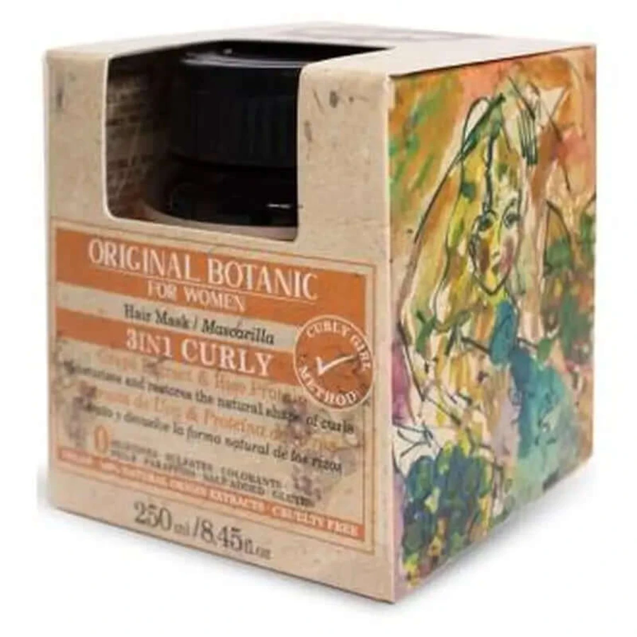 Original Botanic Krullend Vrouwen Methode Masker Krullend Haar 250 gr.