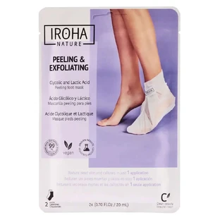 Masque gommant et exfoliant des chaussettes corporelles d'Iroha Nature, 20 ml