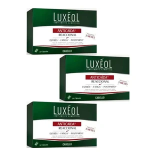 Luxeol Anticaida Reaccional, Pack 3 x 90 tablets