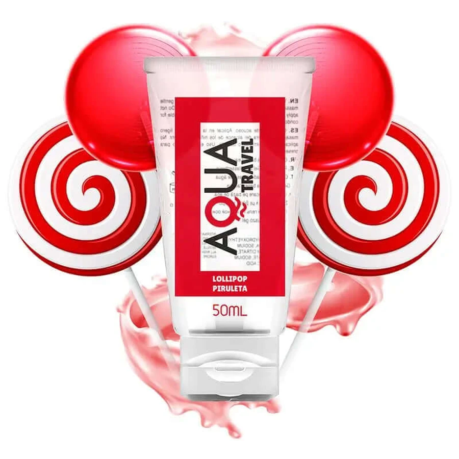 Aqua Travel L Lubricant Lubrifiant à base d'eau aromatisé à la sucette - 50 Ml